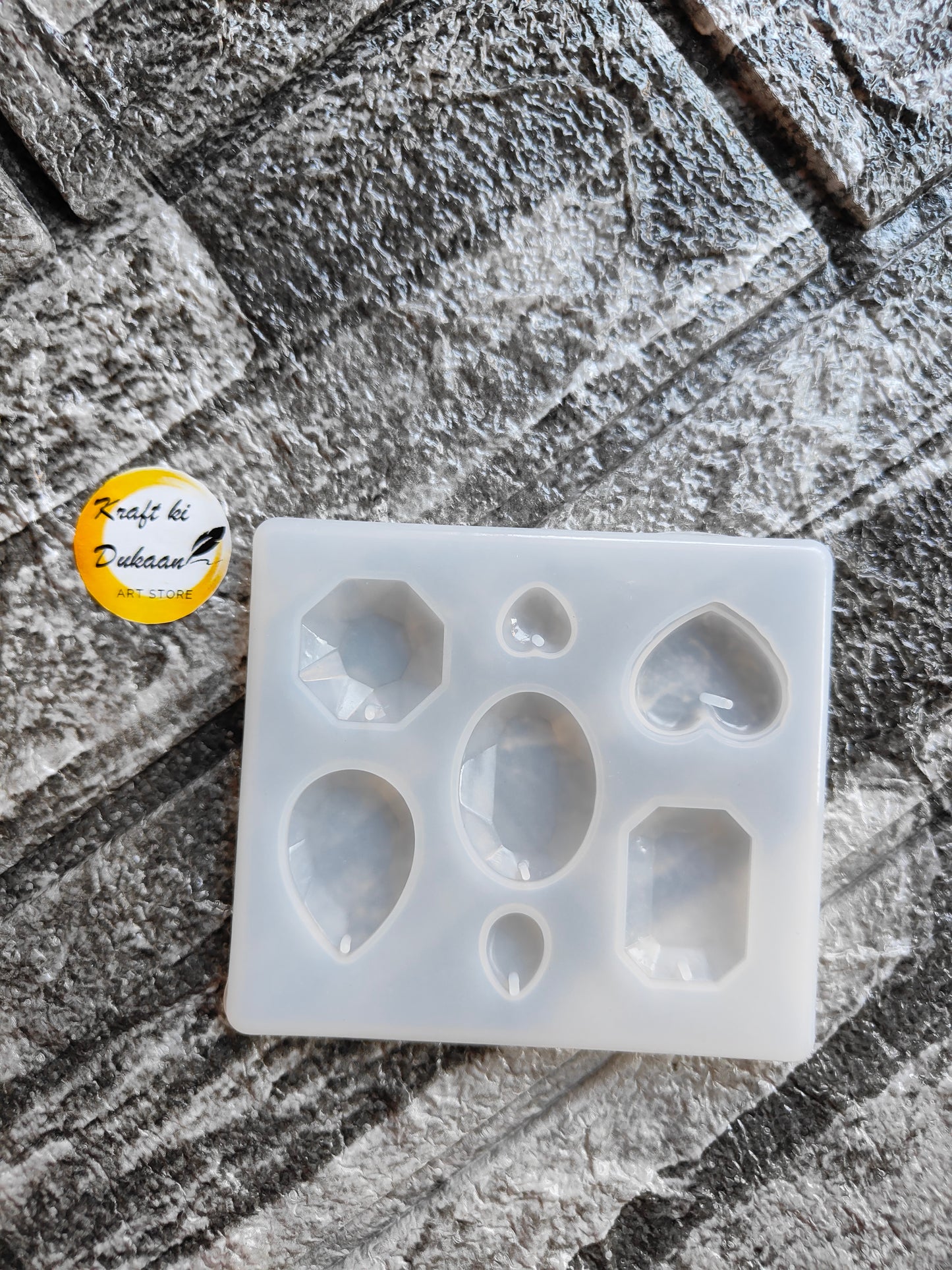 7 Cavity Gem Pendant Mould