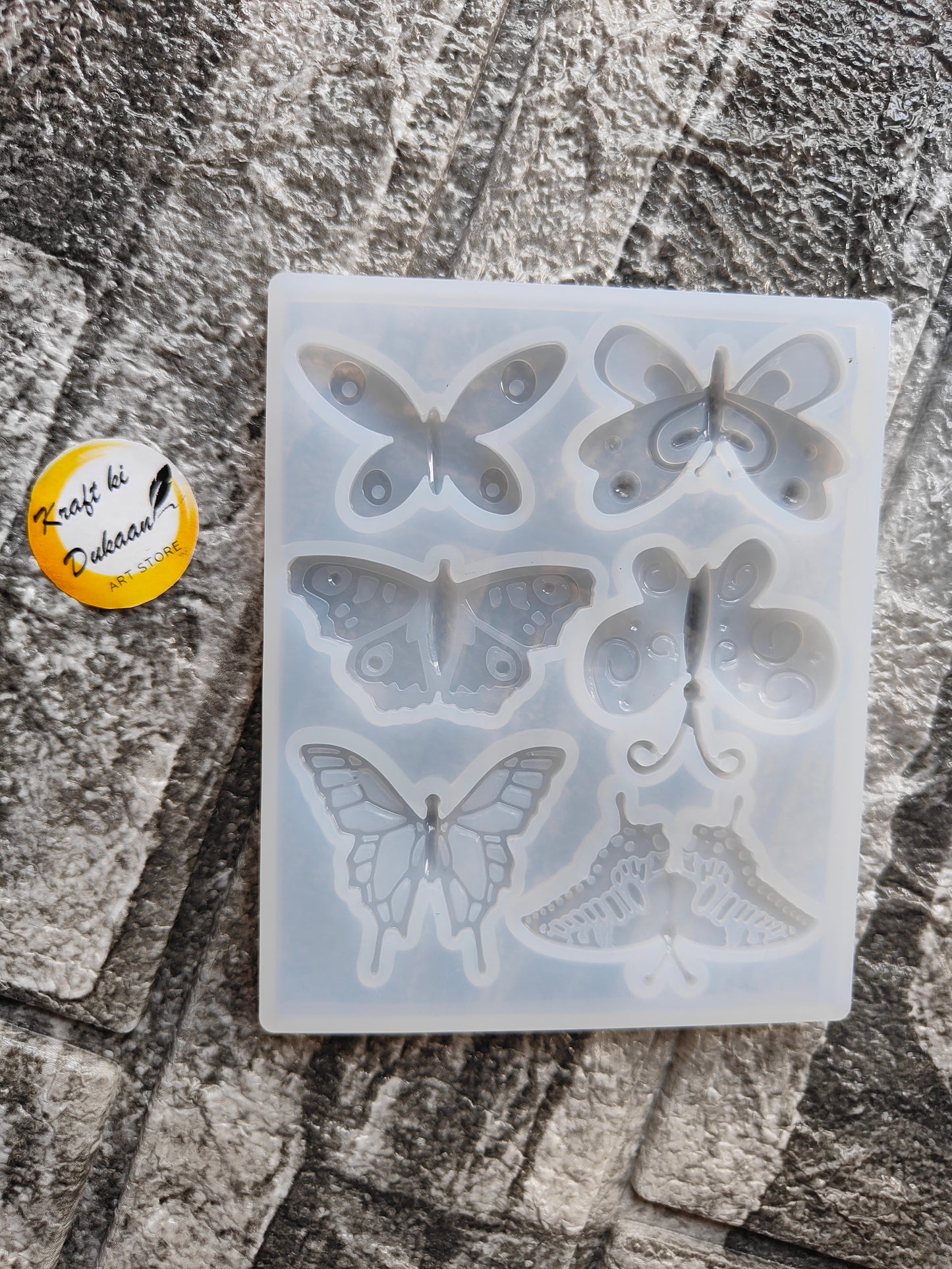 6 Cavity Butterfly Mould - A1