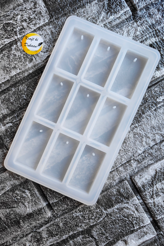 9 Cavity Rectangle Keychain Mould