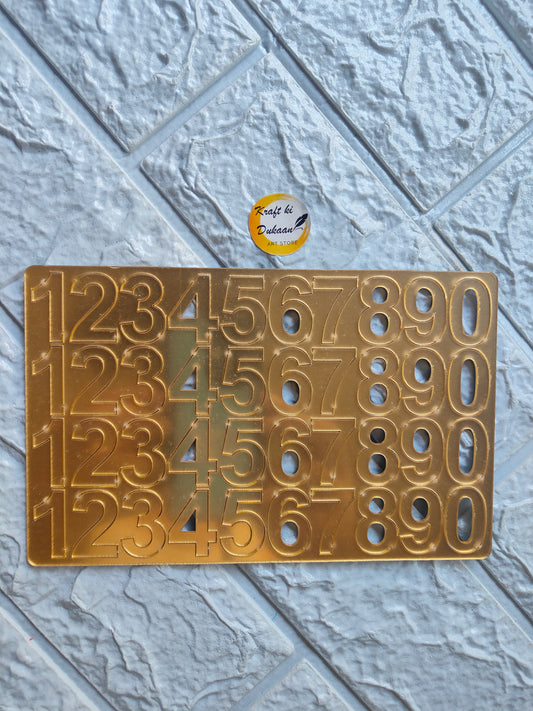 Acrylic English Number