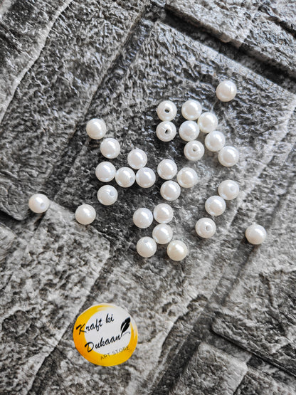 White Pearl Beads