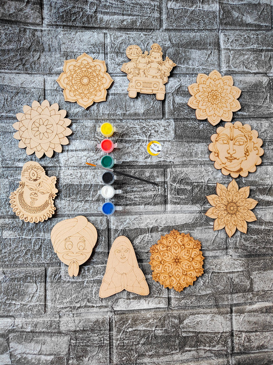DIY MDF Mandala Painting Kit - A1