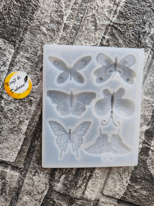 6 Cavity Butterfly Mould - A1