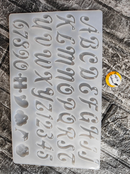 Cursive Alphabet Mould Small