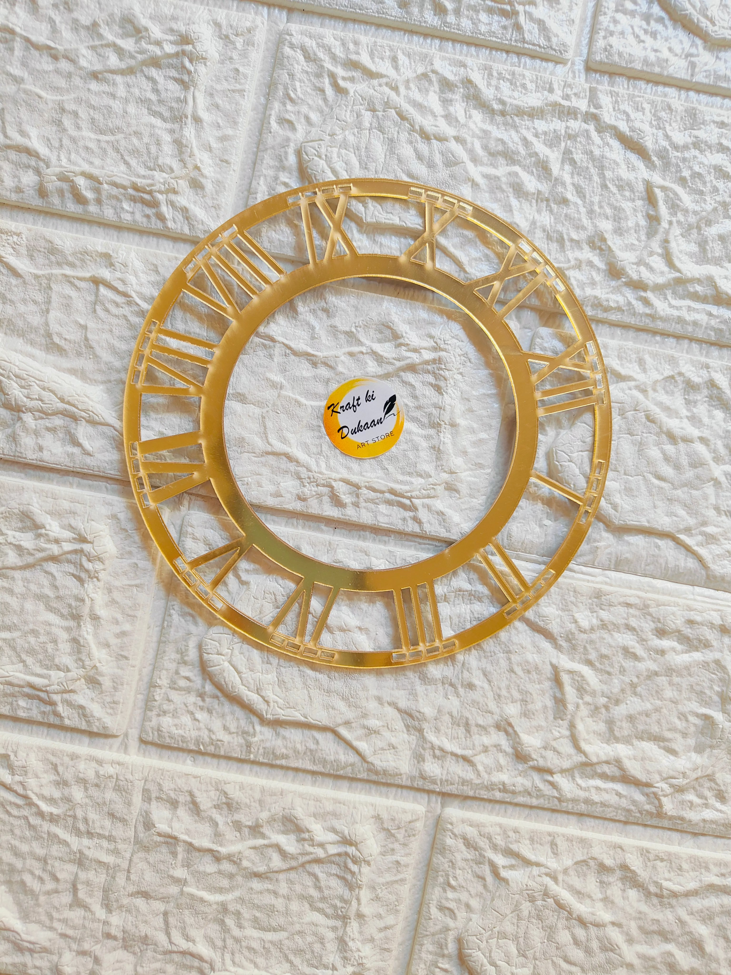Golden Acrylic Clock Roman Ring - A1