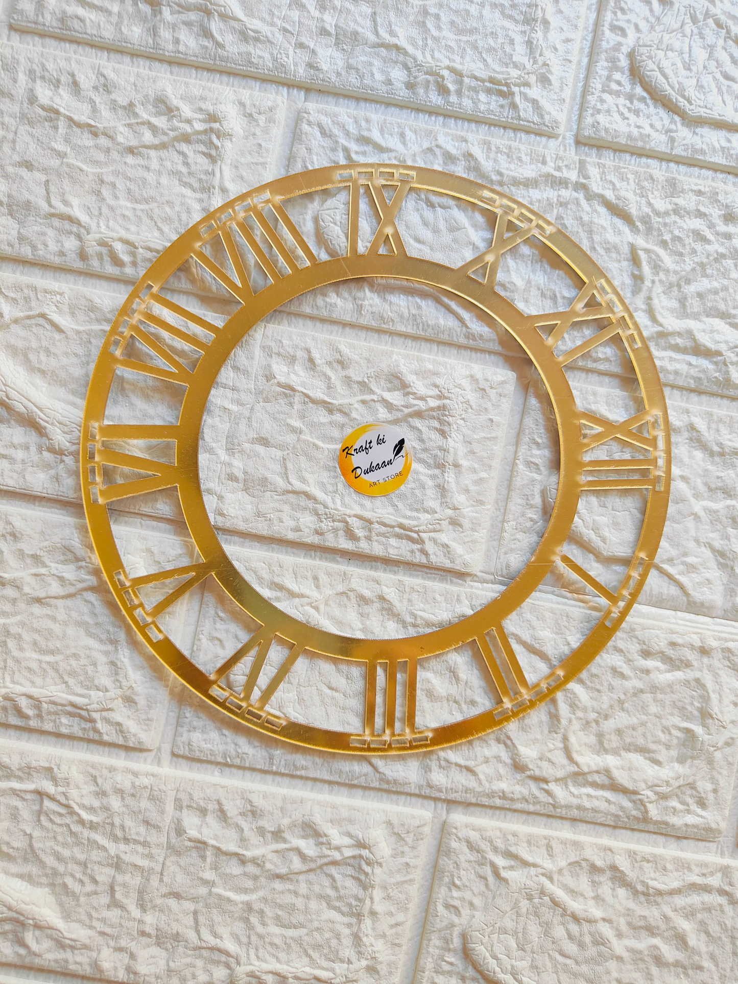 Golden Acrylic Clock Roman Ring - A1