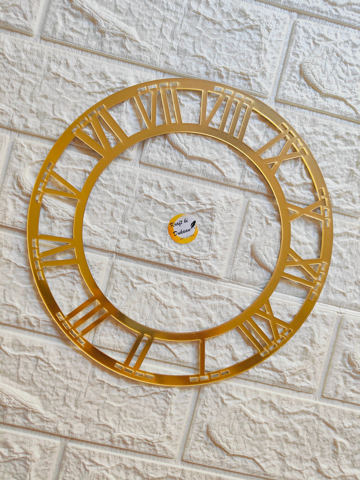 Golden Acrylic Clock Roman Ring - A1
